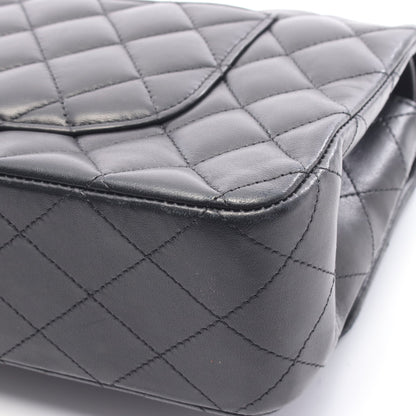 マトラッセ Wフラップ Wチェーンショルダーバッグ ラムスキン ブラック ゴールド金具 シャネル バッグ CHANEL