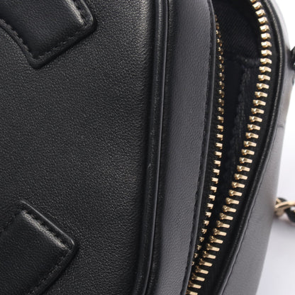 ココマーク チェーンショルダーバッグ レザー ブラック ゴールド金具 シャネル バッグ CHANEL