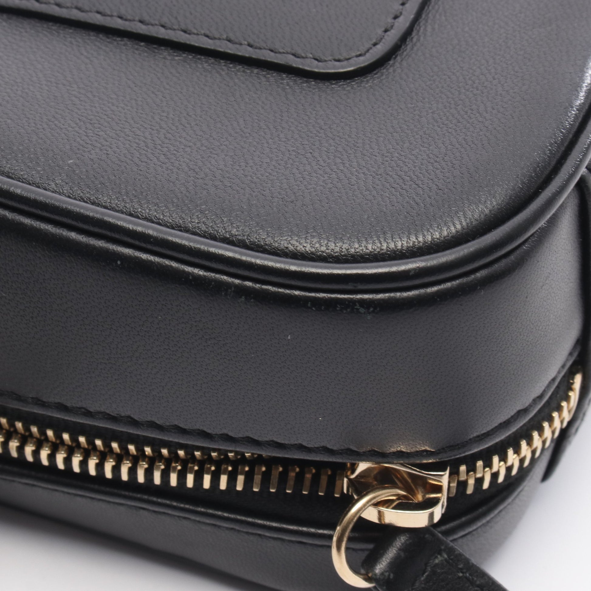 ココマーク チェーンショルダーバッグ レザー ブラック ゴールド金具 シャネル バッグ CHANEL