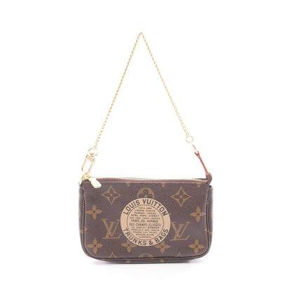ミニポシェット アクセソワール モノグラム T&B チェーンハンドバッグ PVC レザー ブラウン ルイヴィトン バッグ LOUIS VUITTON