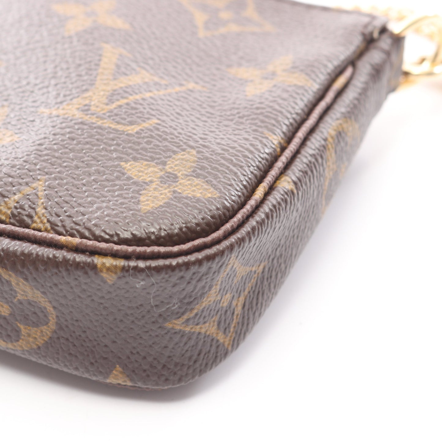 ミニポシェット アクセソワール モノグラム T&B チェーンハンドバッグ PVC レザー ブラウン ルイヴィトン バッグ LOUIS VUITTON