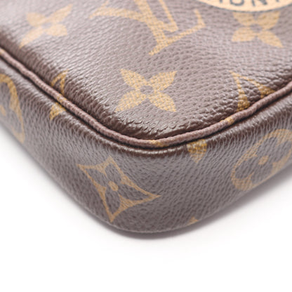 ミニポシェット アクセソワール モノグラム T&B チェーンハンドバッグ PVC レザー ブラウン ルイヴィトン バッグ LOUIS VUITTON