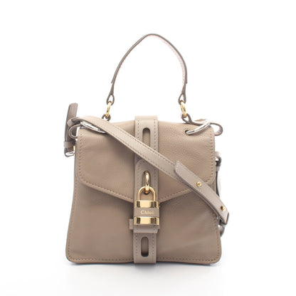 アビー ハンドバッグ レザー グレーベージュ 2WAY クロエ バッグ Chloe