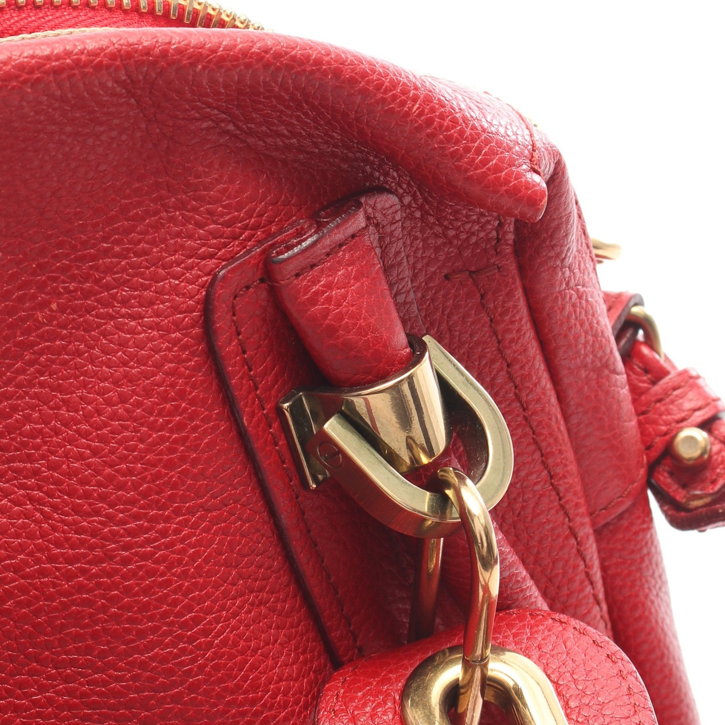 パラティ スモール ハンドバッグ レザー レッド 2WAY クロエ バッグ Chloe
