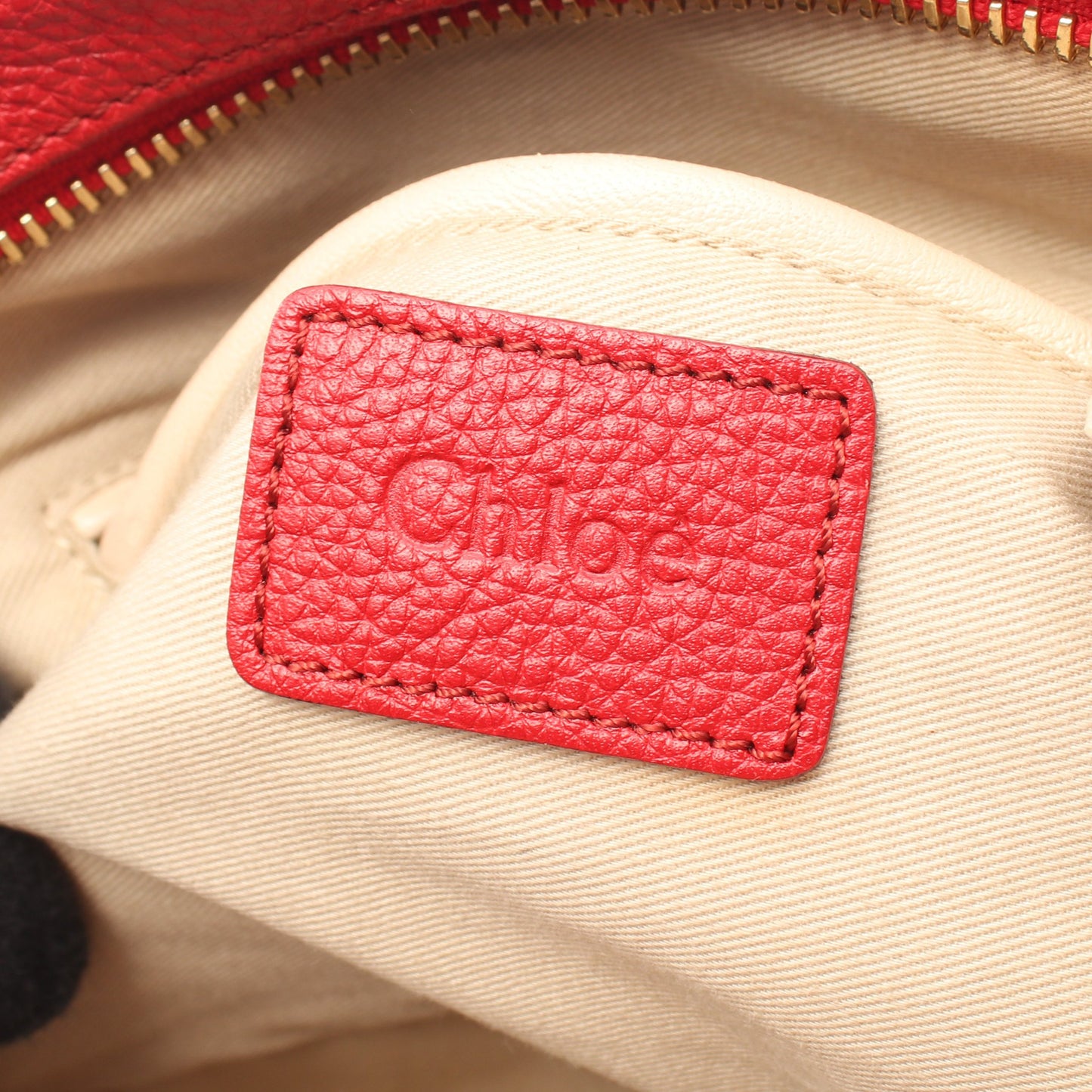 パラティ スモール ハンドバッグ レザー レッド 2WAY クロエ バッグ Chloe