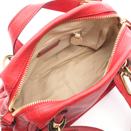 パラティ スモール ハンドバッグ レザー レッド 2WAY クロエ バッグ Chloe