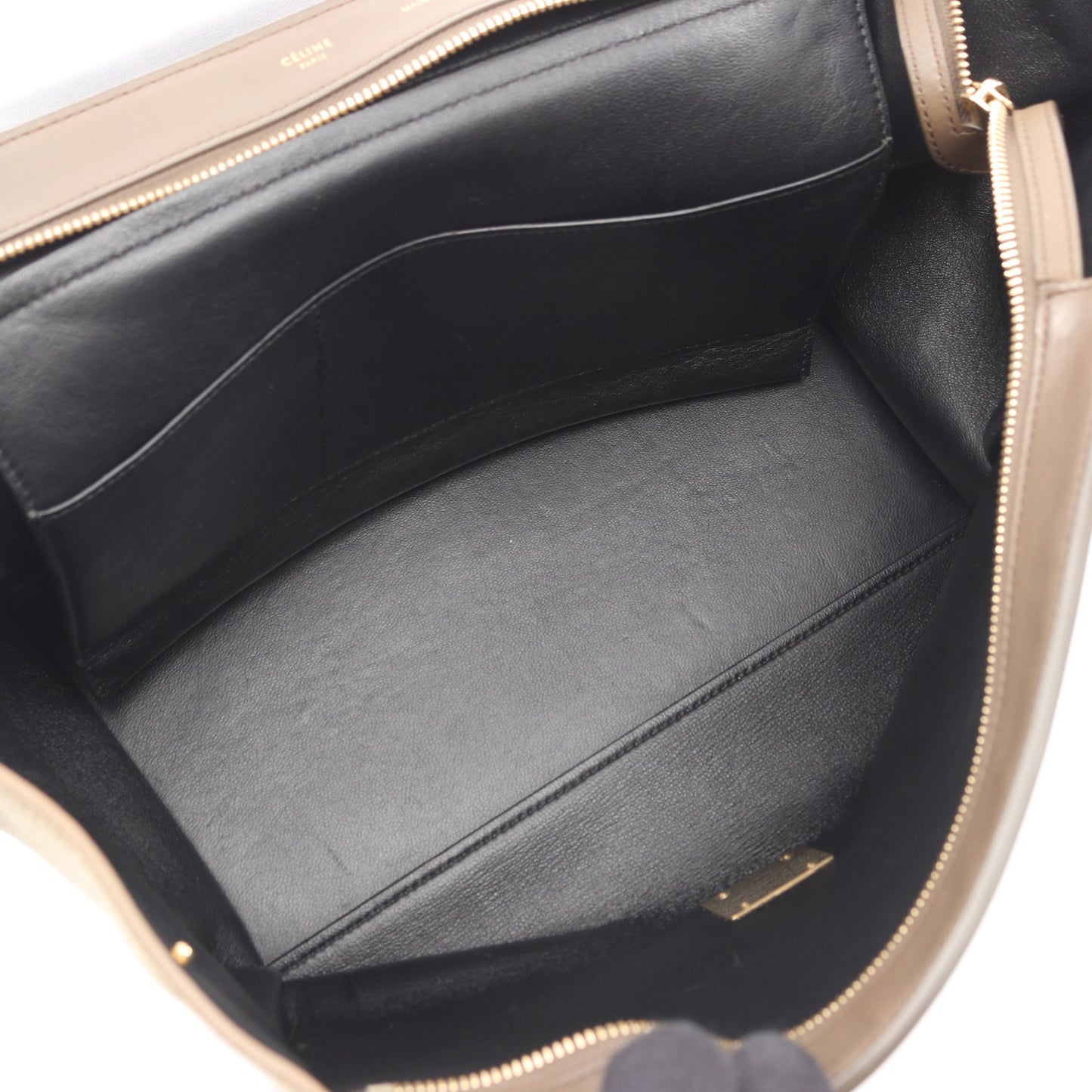トラペーズ ミディアム ハンドバッグ レザー スエード グレーブラウン ブラック カーキブラウン 2WAY セリーヌ バッグ CELINE