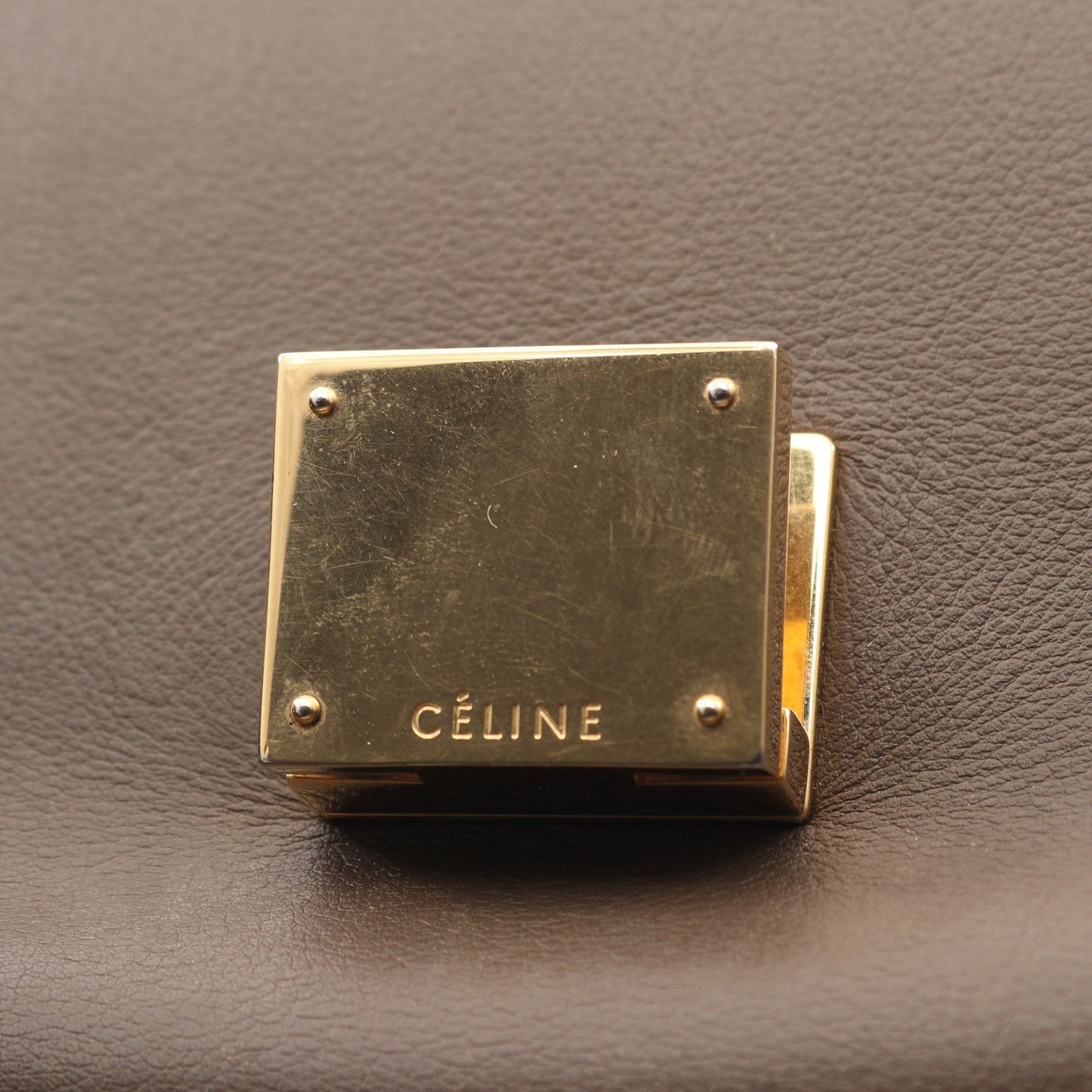 トラペーズ ミディアム ハンドバッグ レザー スエード グレーブラウン ブラック カーキブラウン 2WAY セリーヌ バッグ CELINE