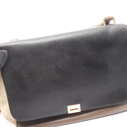 トラペーズ ミディアム ハンドバッグ レザー スエード グレーブラウン ブラック カーキブラウン 2WAY セリーヌ バッグ CELINE