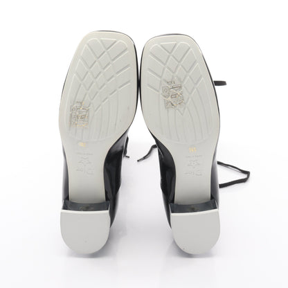 レースアップ ブーツ エナメルレザー ブラック クリスチャンディオール シューズ Christian Dior