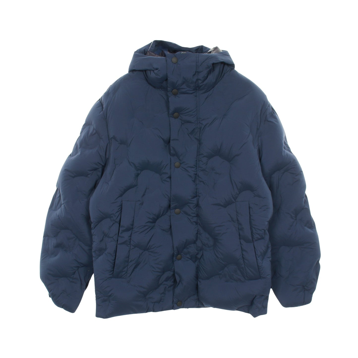 ダウンジャケット ナイロン ネイビー フード付き ドルチェアンドガッバーナ