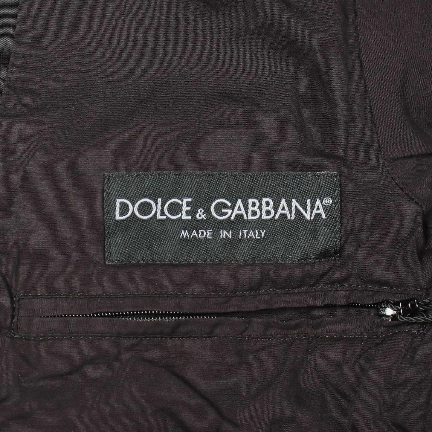 ジップアップ ブルゾン ナイロン ブラック ディーアンドジー アウター D&G