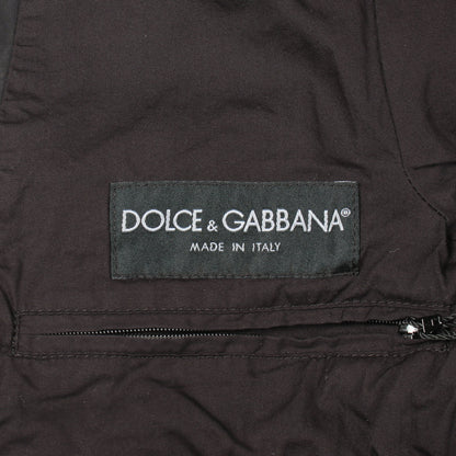 ジップアップ ブルゾン ナイロン ブラック ディーアンドジー アウター D&G