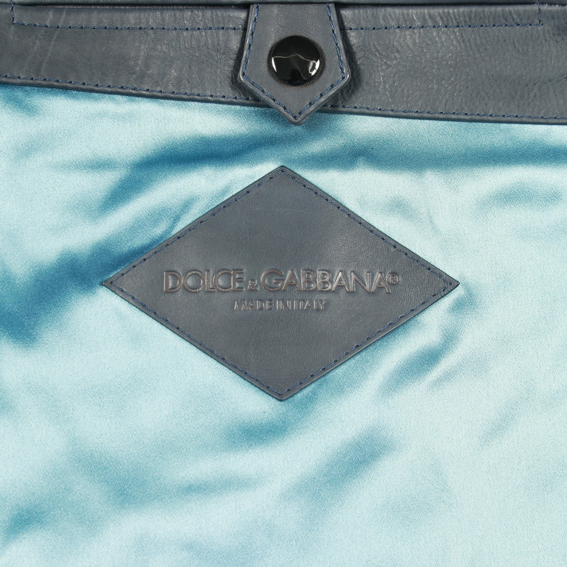 レザージャケット レザー ブルーグリーン ブラック ドルチェアンドガッバーナ アウター DOLCE&GABBANA