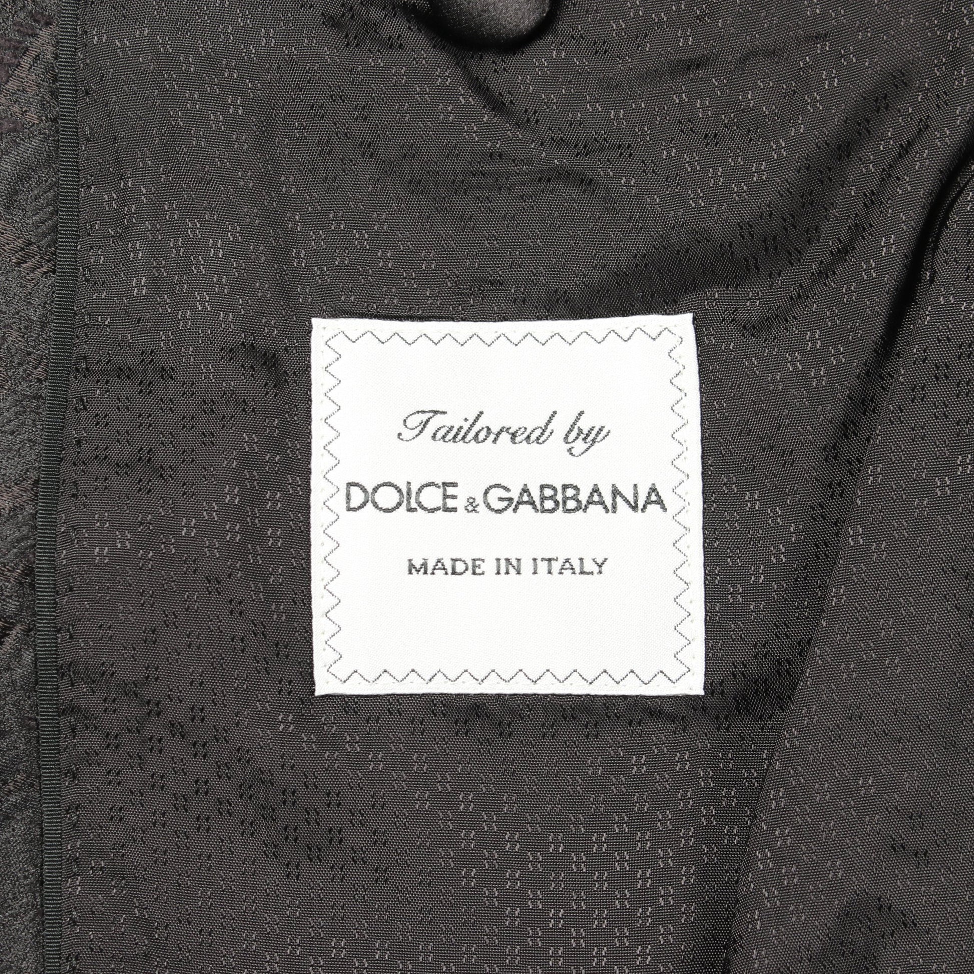 テーラードジャケット 花柄 レーヨン ブラック ドルチェアンドガッバーナ アウター DOLCE&GABBANA