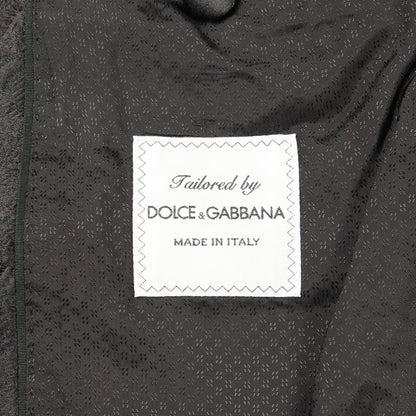 テーラードジャケット 花柄 レーヨン ブラック ドルチェアンドガッバーナ アウター DOLCE&GABBANA