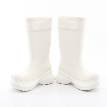 BALENCIAGA × crocs レインシューズ ラバー ホワイト バレンシアガ シューズ BALENCIAGA