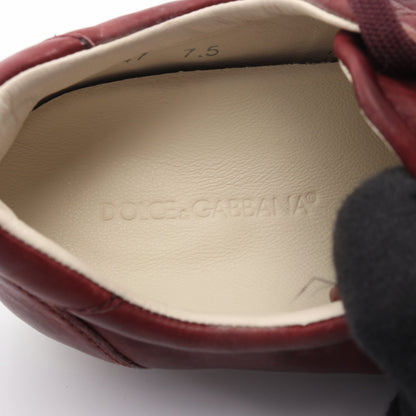 スニーカー レザー ボルドー ドルチェアンドガッバーナ シューズ DOLCE&GABBANA