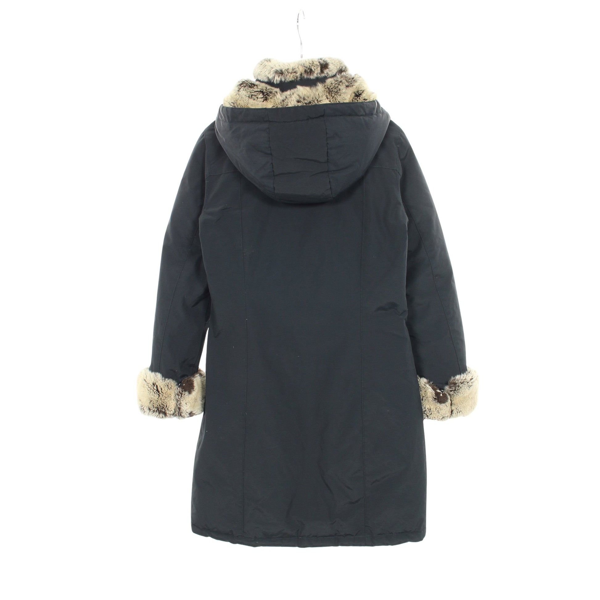 ダウンコート コットン ラビットファー ネイビー ウールリッチ アウター WOOLRICH