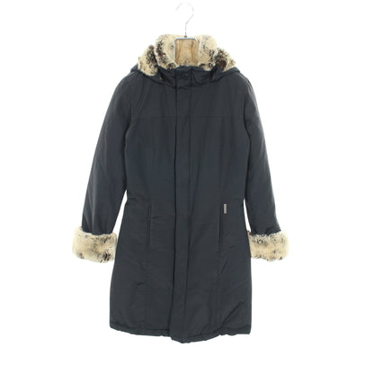 ダウンコート コットン ラビットファー ネイビー ウールリッチ アウター WOOLRICH