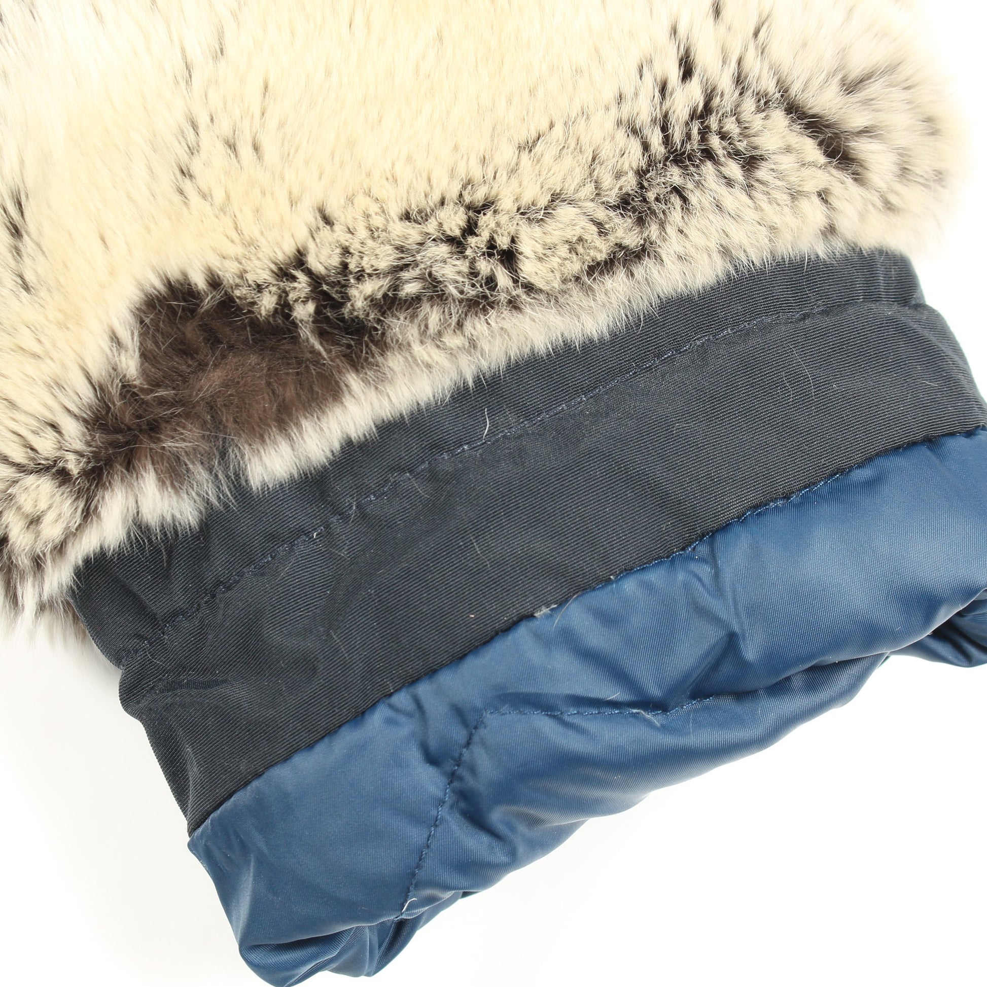 ダウンコート コットン ラビットファー ネイビー ウールリッチ アウター WOOLRICH