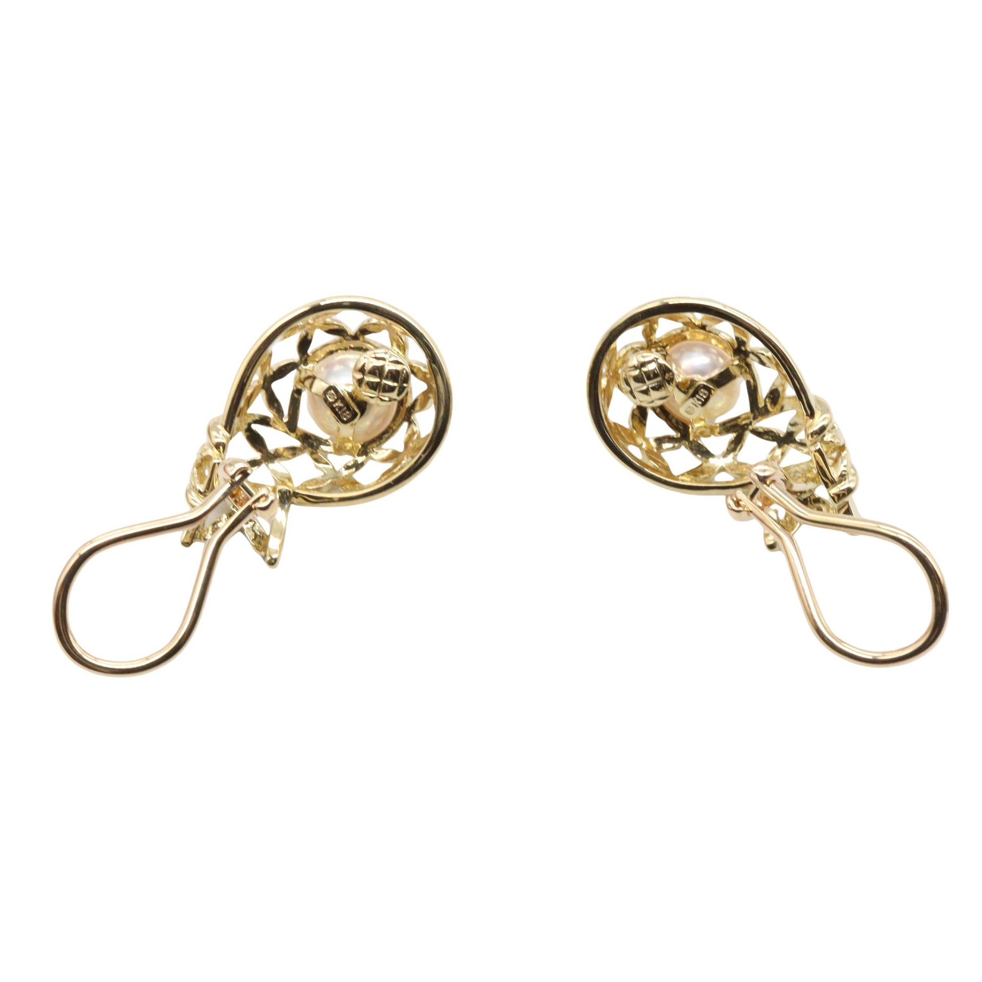 パール イヤリング イヤリング K18YG パール イエローゴールド ホワイト ミキモト アクセサリー MIKIMOTO
