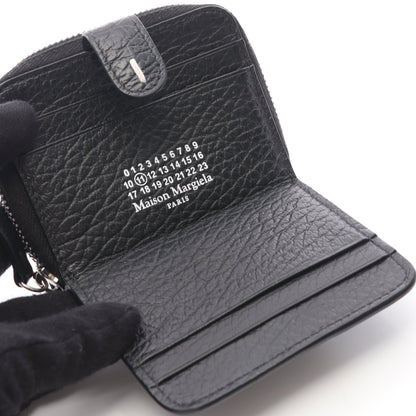ラウンドファスナー財布 レザー ブラック メゾンマルジェラ11 財布・小物 Maison Margiela 11