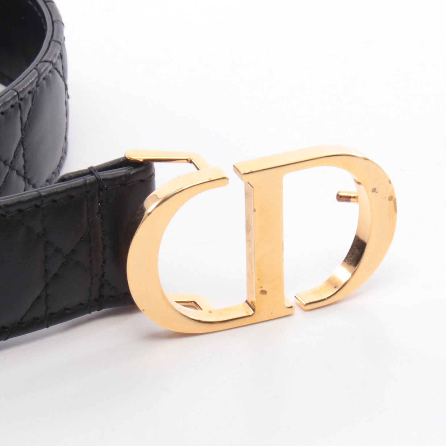 30 MONTAIGNE モンテーニュ ベルト レザー ブラック クリスチャンディオール 財布・小物 Christian Dior