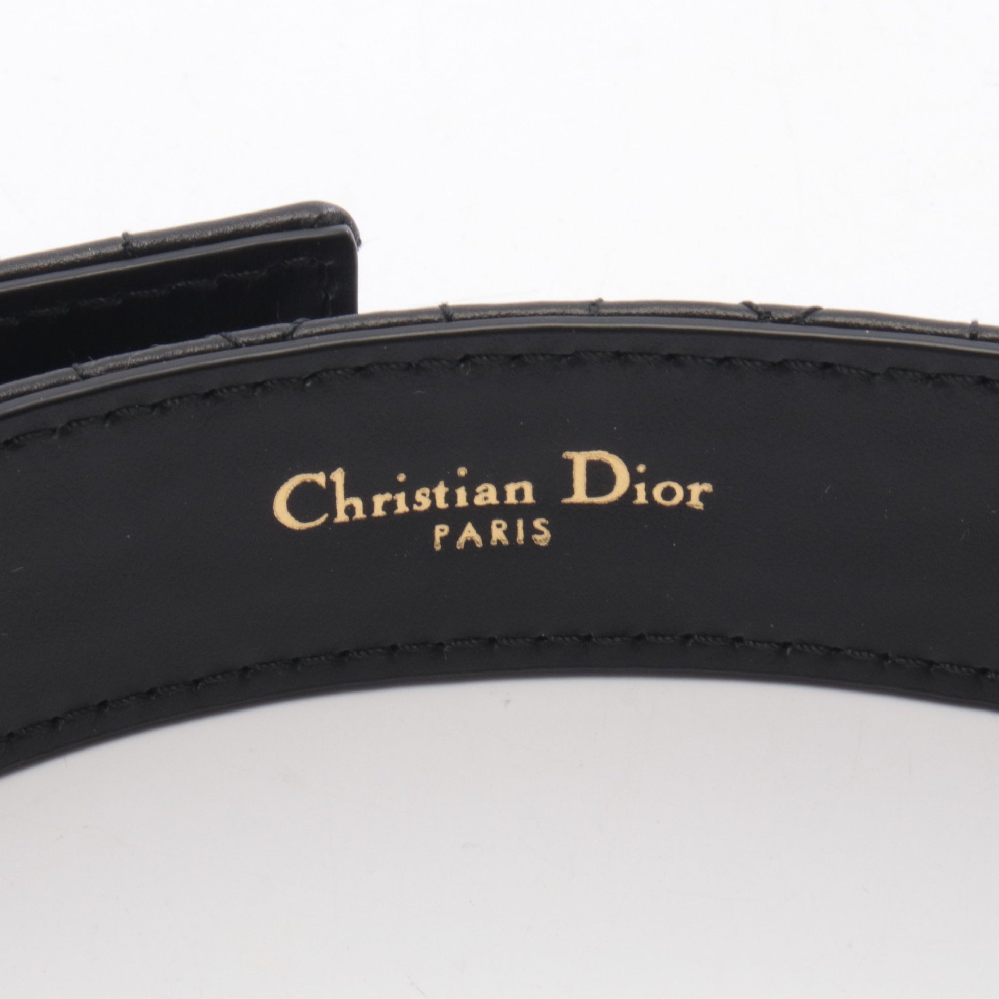30 MONTAIGNE モンテーニュ ベルト レザー ブラック クリスチャンディオール 財布・小物 Christian Dior