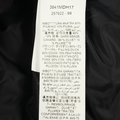 ダウンジャケット 総柄 ナイロン ブラック フード付き エムエスジーエム