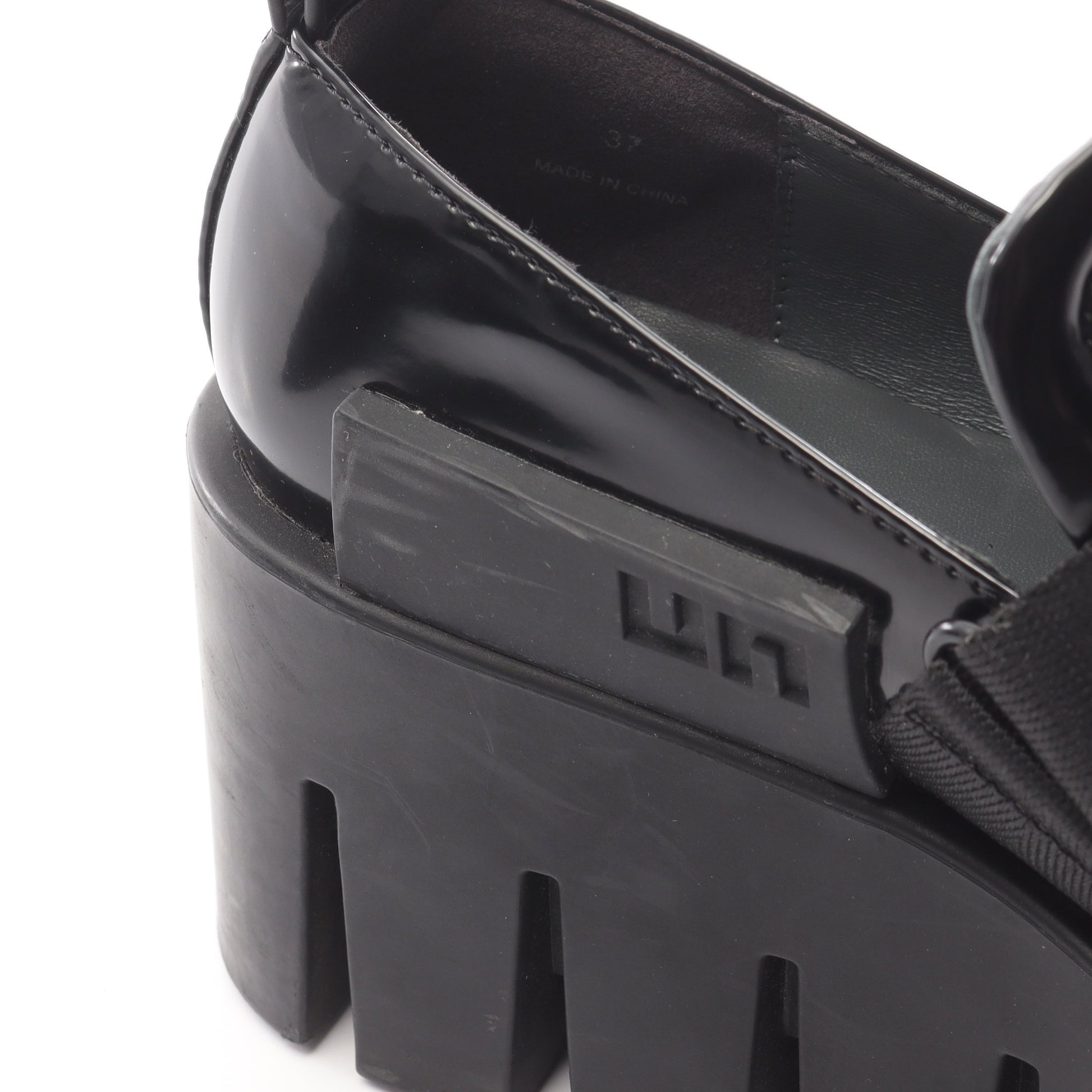 Glip Trooper Lo ローファー エナメルレザー ブラック 厚底 ユナイテッドヌード シューズ UNITED NUDE