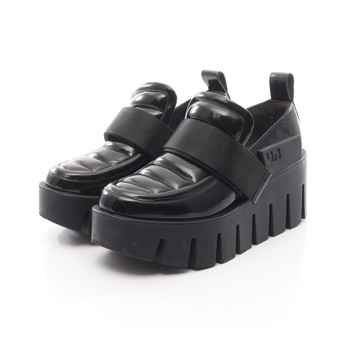 Glip Trooper Lo ローファー エナメルレザー ブラック 厚底 ユナイテッドヌード シューズ UNITED NUDE