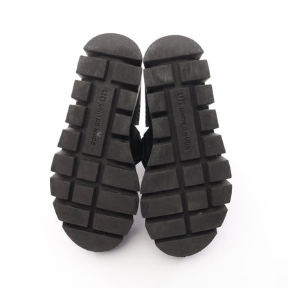 Glip Trooper Lo ローファー エナメルレザー ブラック 厚底 ユナイテッドヌード シューズ UNITED NUDE