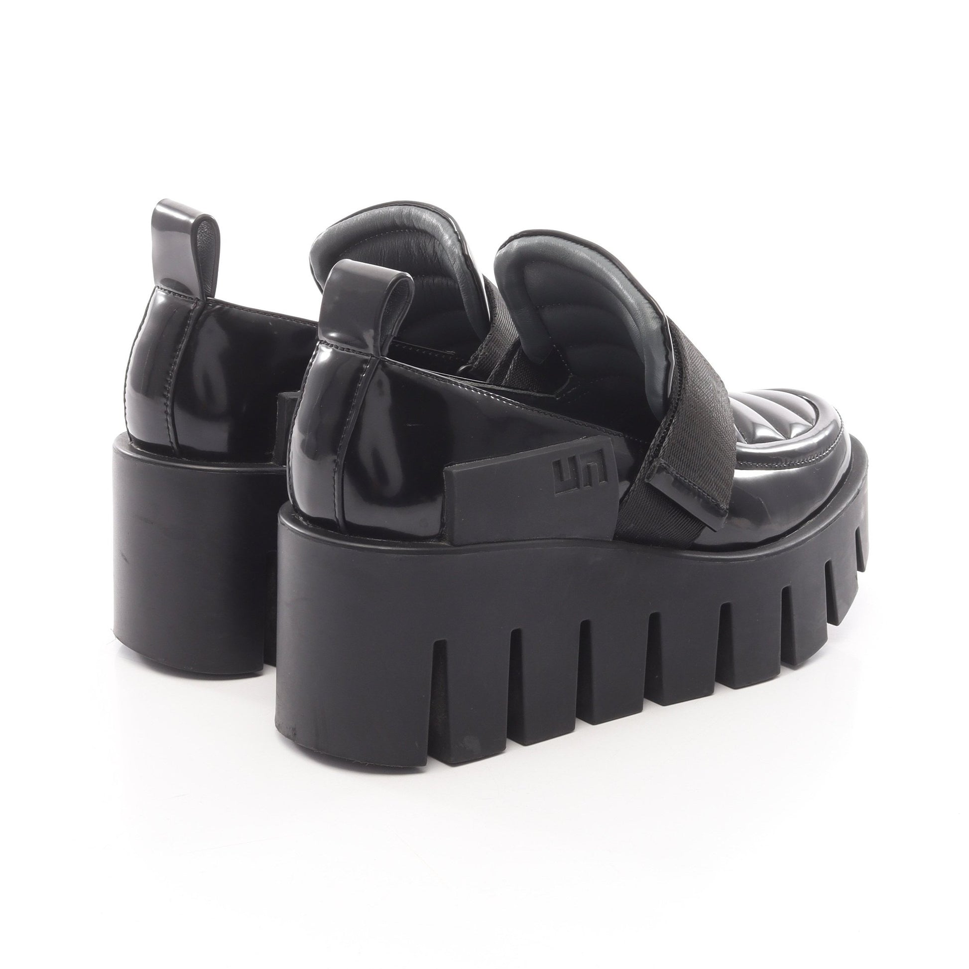 Glip Trooper Lo ローファー エナメルレザー ブラック 厚底 ユナイテッドヌード シューズ UNITED NUDE