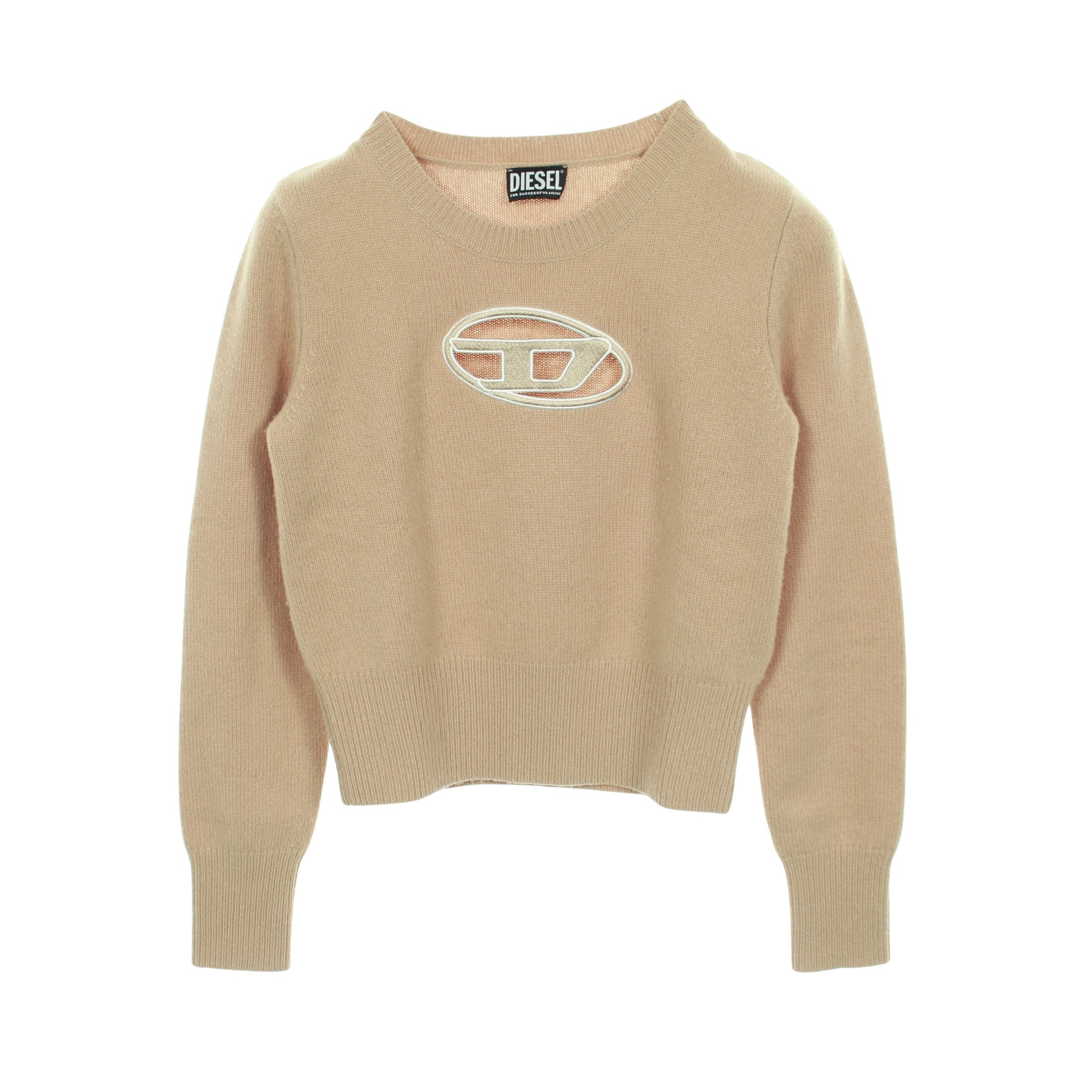 美品 DIESEL M-OXIAケーブルニット オーバルDロゴ 中古・古着通販】DIESEL (ディーゼル) M-OXIAケーブルニット グレー