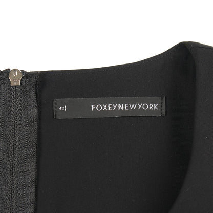 リボン ワンピース ノースリーブ ブラック フォクシーニューヨーク ワンピース FOXEY NEW YORK