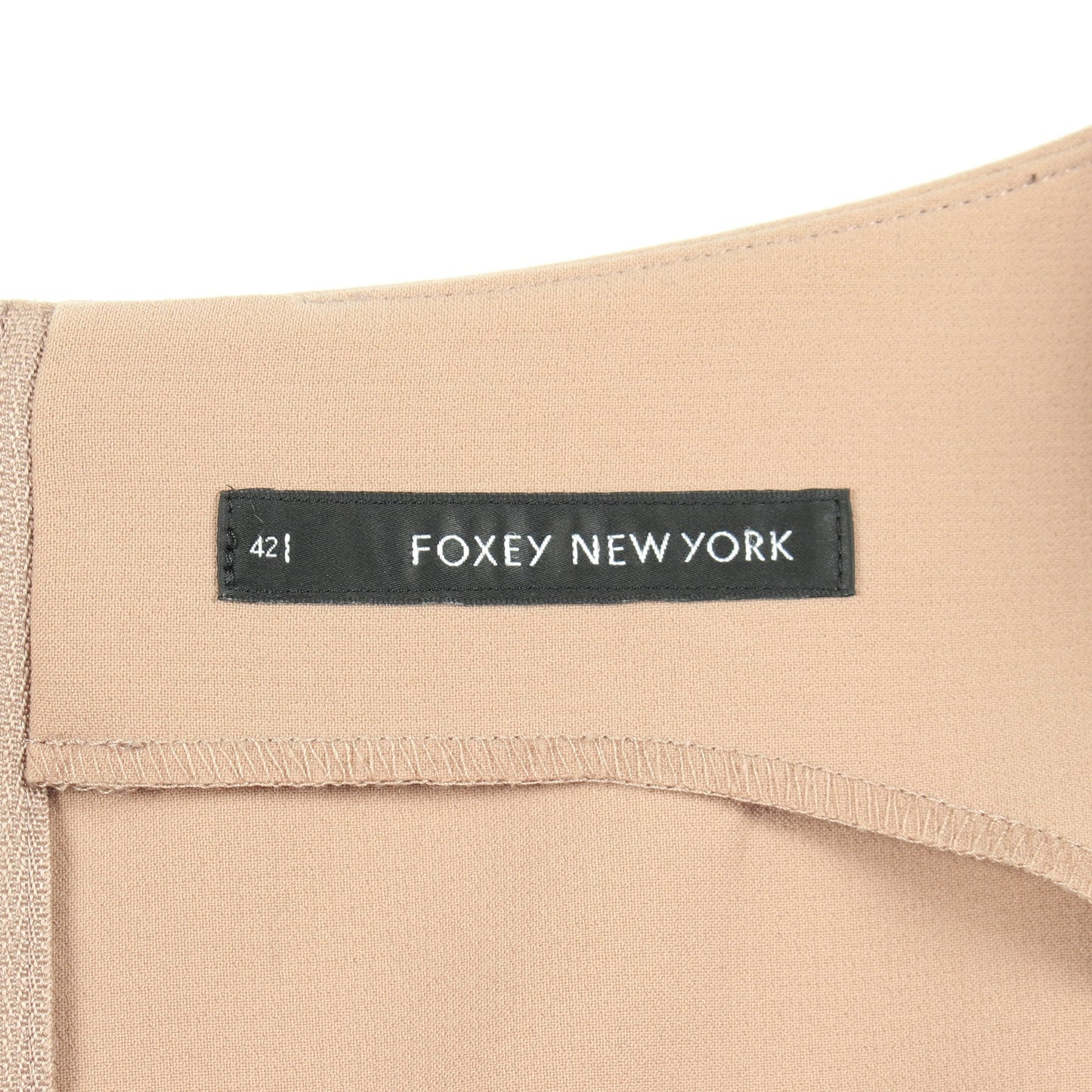 スクエアネック ワンピース ベージュ フォクシーニューヨーク ワンピース FOXEY NEW YORK
