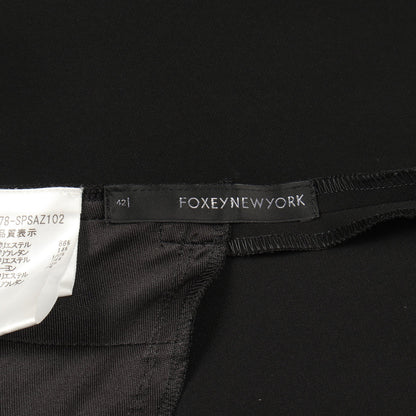 ワンピース ブラック 袖シフォン切替 フォクシーニューヨーク ワンピース FOXEY NEW YORK