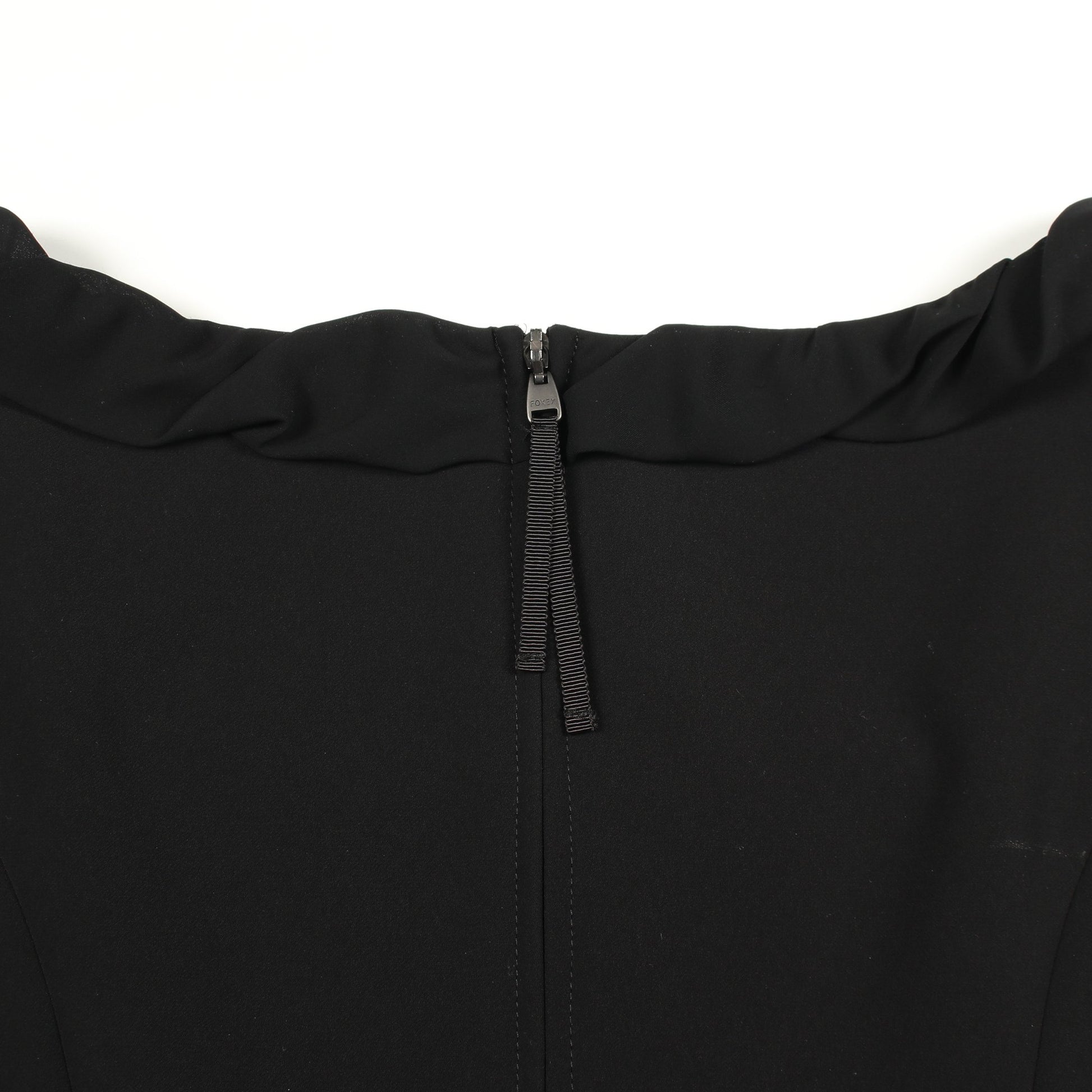 ワンピース ブラック 袖シフォン切替 フォクシーニューヨーク ワンピース FOXEY NEW YORK