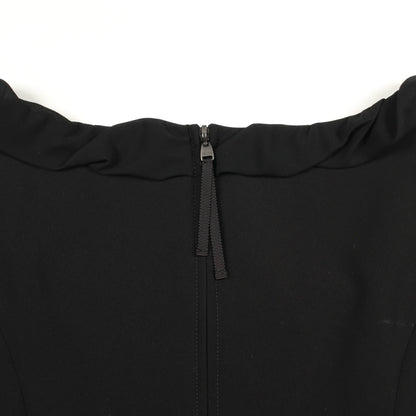 ワンピース ブラック 袖シフォン切替 フォクシーニューヨーク ワンピース FOXEY NEW YORK