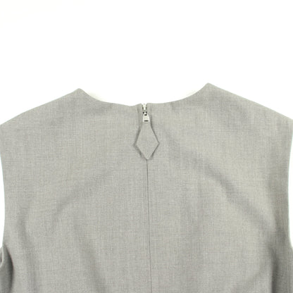 タキシードラップ ワンピース ノースリーブ レーヨン グレー フォクシーニューヨーク ワンピース FOXEY NEW YORK