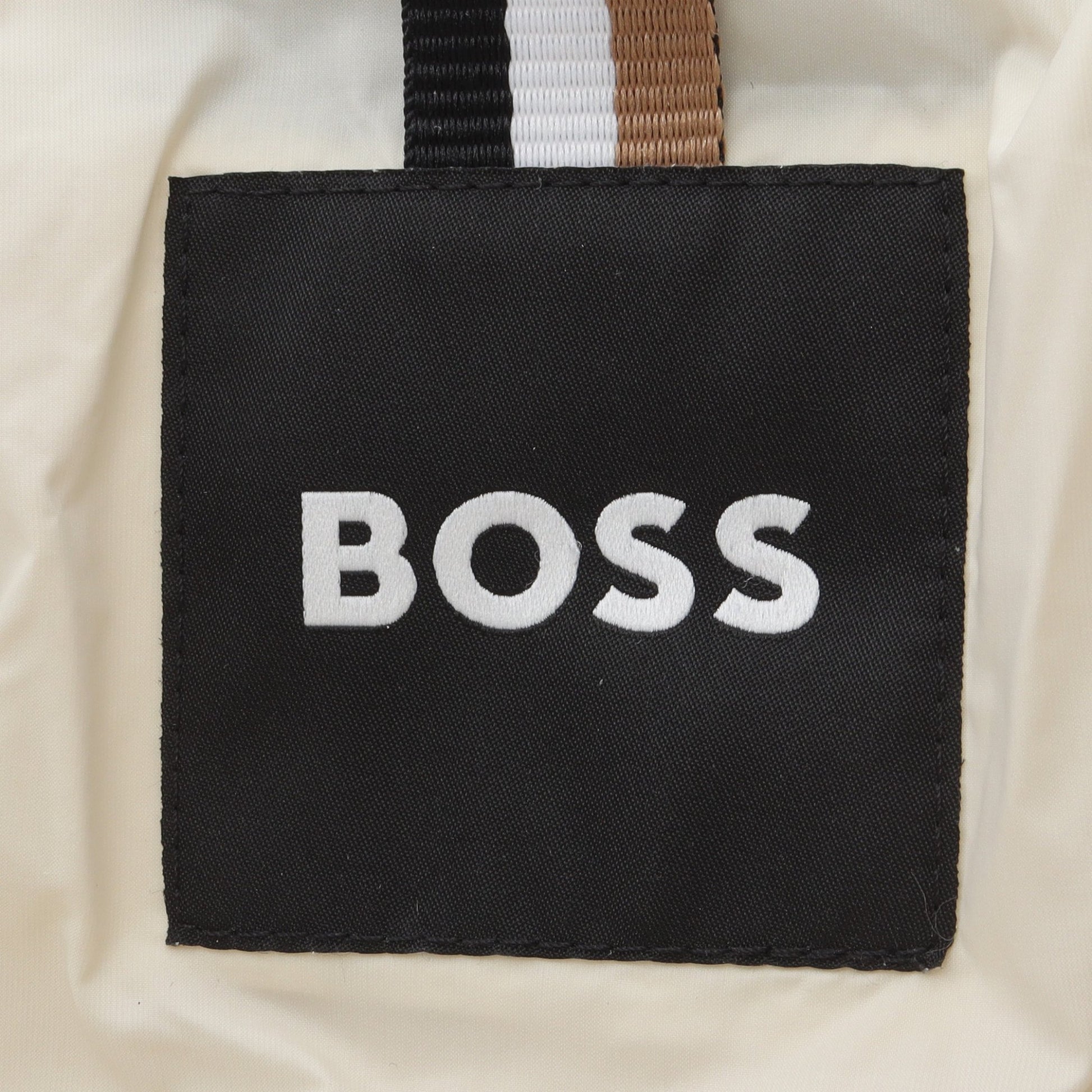 ジャケット スエード オフホワイト ボス アウター BOSS