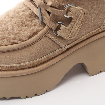 Classic New Heights Lace Up ムートンブーツ スエード ムートン ベージュ アグオーストラリア シューズ UGG australia