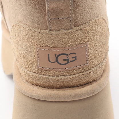 Classic New Heights Lace Up ムートンブーツ スエード ムートン ベージュ アグオーストラリア シューズ UGG australia