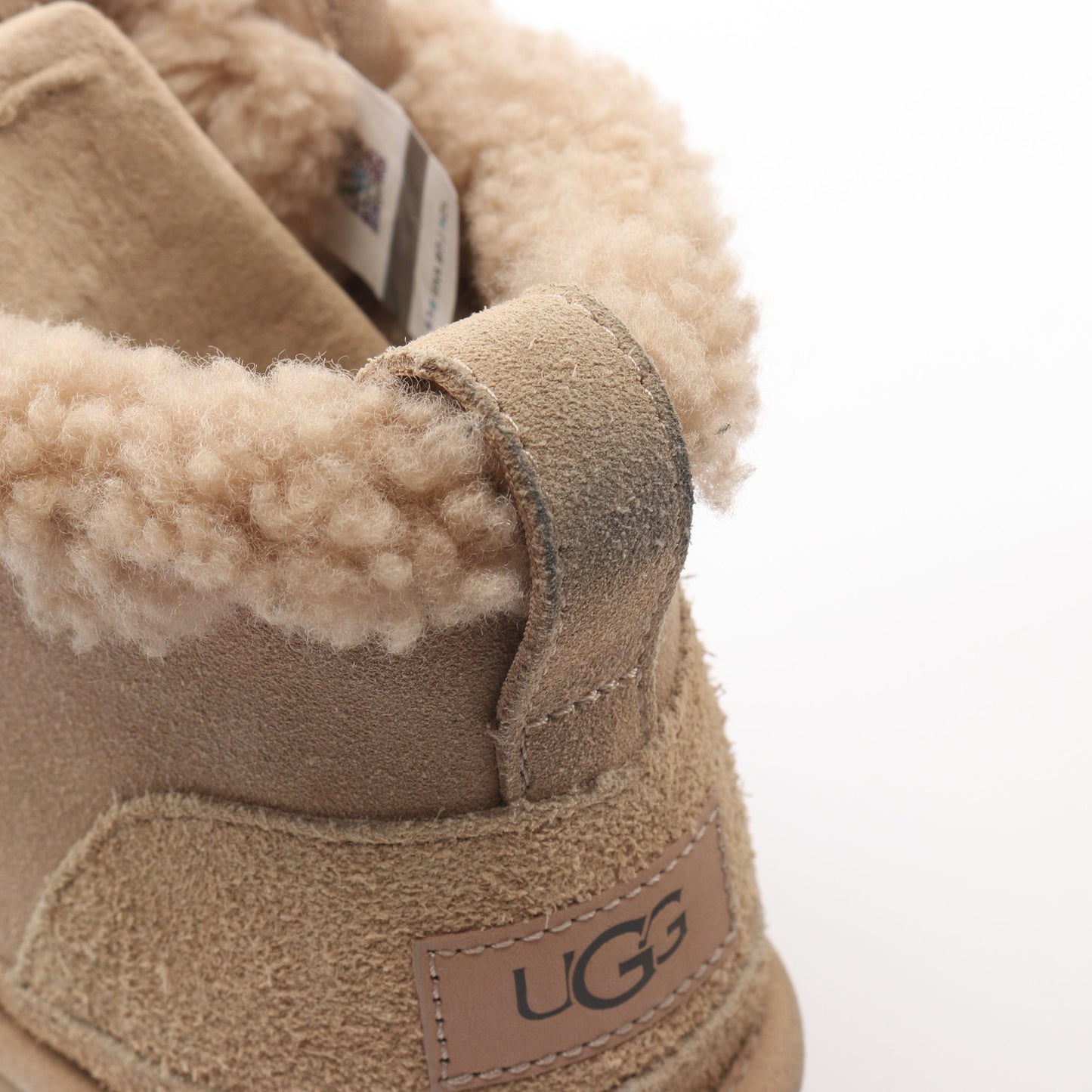 Classic New Heights Lace Up ムートンブーツ スエード ムートン ベージュ アグオーストラリア シューズ UGG australia