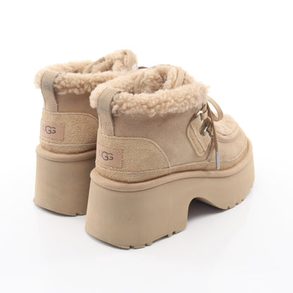 Classic New Heights Lace Up ムートンブーツ スエード ムートン ベージュ アグオーストラリア シューズ UGG australia