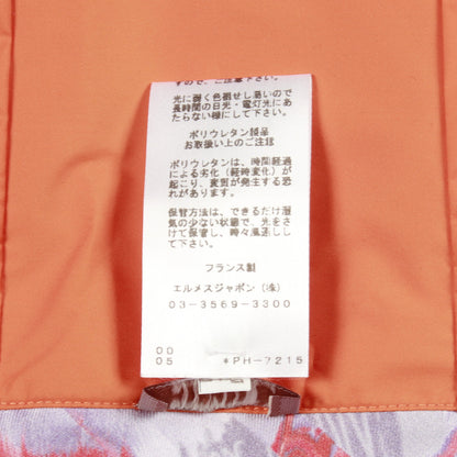 PHOTO FINISH ショール シルク オレンジ グリーン マルチカラー エルメス 財布・小物 HERMES