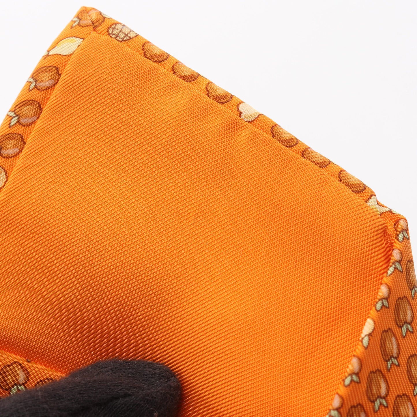 ネクタイ フルーツ柄 シルク オレンジ エルメス 財布・小物 HERMES