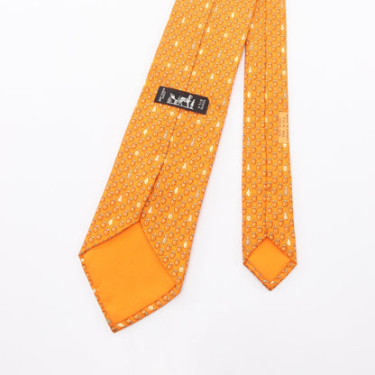 ネクタイ フルーツ柄 シルク オレンジ エルメス 財布・小物 HERMES