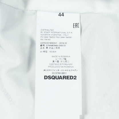 スタジャン レザー カーキグリーン ネイビー ターコイズブルー ディースクエアード アウター DSQUARED2
